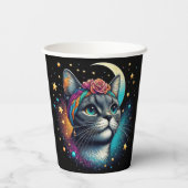 Schattigee kattenpapieren beker! papieren bekers (Achterkant)