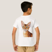 Schattigee kattenrassen waaronder een Abessijn T-shirt (Achterkant volledig)