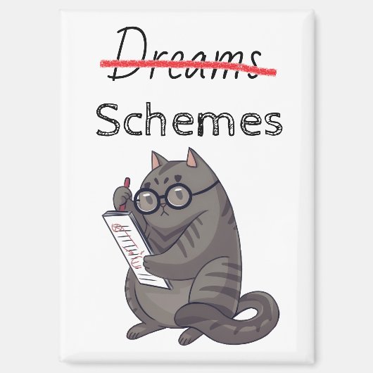 Schattigee kattenschema's Funny Cat Magneet (Voorkant)