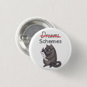 Schattigee kattenschema's Funny Cat Ronde Button 3,2 Cm (Voorkant /achterkant)