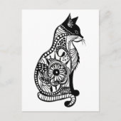 Schattigee kattenschets II Klein Briefkaart (Voorkant)