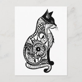 Schattigee kattenschets II Klein Briefkaart