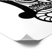 Schattigee kattenschets II Klein Poster (Hoek)