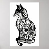 Schattigee kattenschets II Poster (Voorkant)