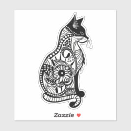 Schattigee kattenschets II Sticker