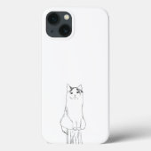 Schattigee kattenschets modern Case-Mate iPhone case (Achterkant)