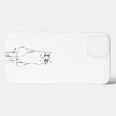 Schattigee kattenschets modern Case-Mate iPhone case (Achterkant (horizontaal))