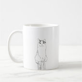 Schattigee kattenschets modern koffiemok (Links)