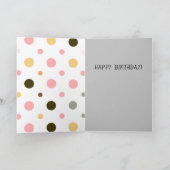 Schattigee kattenverjaardagsgroet kaart (Binnen)