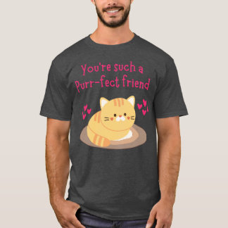 Schattigee kattenwoordspeling bedoeld t-shirt