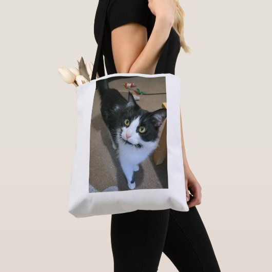 Schattigee kattenzak tote bag (Dichtbij)