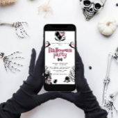 Schattigee Kawai Pink Halloween Party Kaart