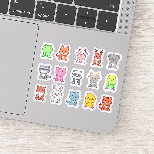 Schattigee Kawaii Animal Stickers (Detail)