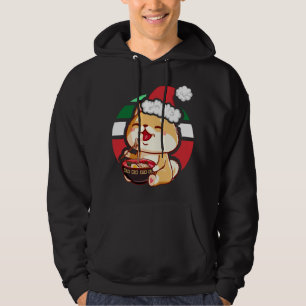 Schattigee Kawaii anime Shiba Inu Hond Eten Ramen Hoodie