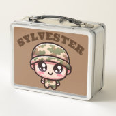 Schattigee Kawaii Army Camouflage Monogram op Brui (Achterkant)