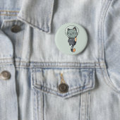 Schattigee Kawaii Astronaut Cat Ronde Button 5,7 Cm (In situ)