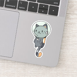 Schattigee Kawaii Astronaut Cat Sticker