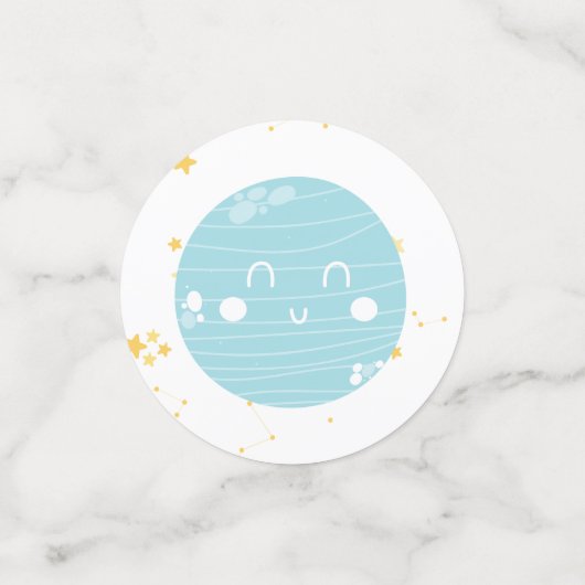 Schattigee Kawaii Astronomy Outer Space Party Confetti (Kleine voorkant)