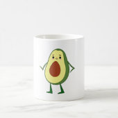 Schattigee kawaii avocado canvas tassen koffiemok (Center)