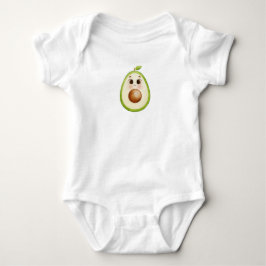 Schattigee Kawaii avocado met grote ogen - Waterve Romper