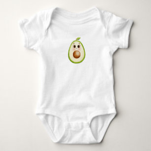 Schattigee Kawaii avocado met grote ogen - Waterve Romper