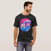 Schattigee kawaii axolotl biseksuele lgbt subtiele t-shirt (Voorkant volledig)