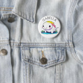 Schattigee Kawaii Axolotl Illustratie Gepersonalis Ronde Button 5,7 Cm (In situ)