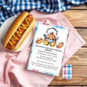 Schattigee Kawaii Baby-Q Gender Reveal Party Boy G Kaart