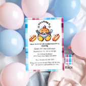 Schattigee Kawaii Baby-Q Gender Reveal Party Boy G Kaart