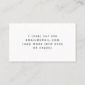 Schattigee Kawaii Baby Squid Octopus Gecertificeer Visitekaartje (Achterkant)