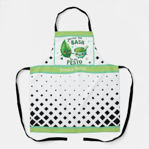 Schattigee Kawaii Basil en Pesto Schort