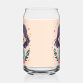 Schattigee Kawaii "Be Kind" Illustratie – Heilzame Blikvorm Glas (Rechts)
