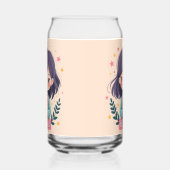 Schattigee Kawaii "Be Kind" Illustratie – Heilzame Blikvorm Glas (Links)