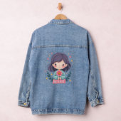 Schattigee Kawaii "Be Kind" Illustratie – Heilzame Denim Jacket (Hangar)