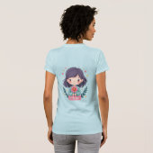 Schattigee Kawaii "Be Kind" Illustratie – Heilzame T-shirt (Achterkant volledig)