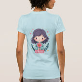 Schattigee Kawaii "Be Kind" Illustratie – Heilzame T-shirt (Achterkant)