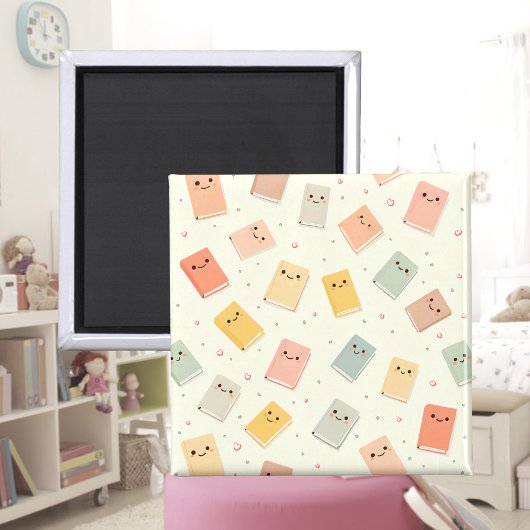 Schattigee Kawaii boeken magneet