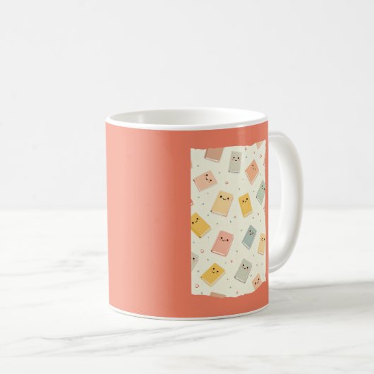 Schattigee Kawaii Boeken Mok (Voorkant rechts)