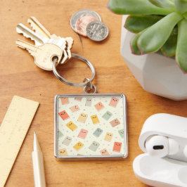Schattigee Kawaii Boeken Sleutelhanger