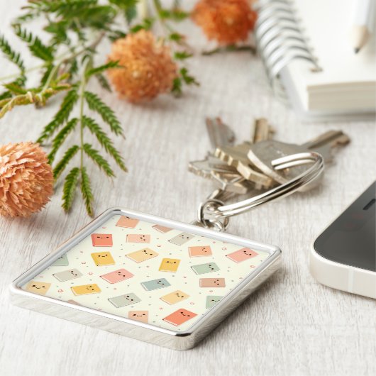 Schattigee Kawaii Boeken Sleutelhanger (Zijkant)