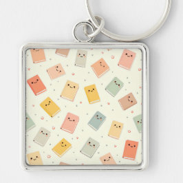 Schattigee Kawaii Boeken Sleutelhanger