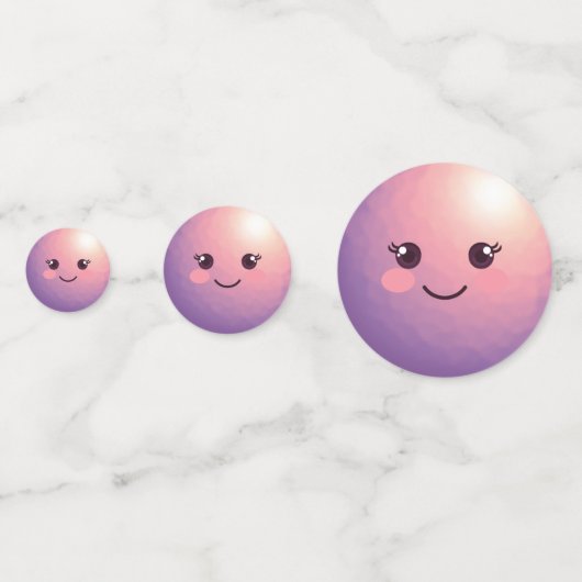 Schattigee Kawaii Bowling Ball Schattige Sweet Kin Confetti (Voorkanten)