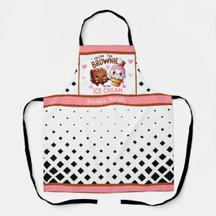Schattigee Kawaii Brownies en ijs Schort