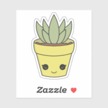 Schattigee Kawaii Cactus Succulente Sticker