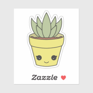 Schattigee Kawaii Cactus Succulente Sticker