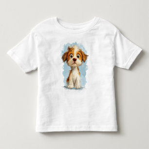 Schattigee Kawaii Cartoon Puppy Kinder Shirts