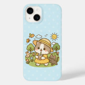 Schattigee Kawaii Cat Bubble Tea Kinder Meisjes Ki Case-Mate iPhone Case (Achterkant)