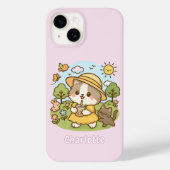 Schattigee Kawaii Cat Bubble Tea Kinder Meisjes Ki Case-Mate iPhone Case (Achterkant)
