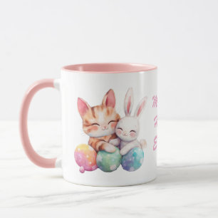 Schattigee Kawaii Cat & Bunny Easter Mok Cat Lover
