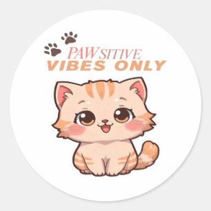 Schattigee Kawaii Cat Design Sticker